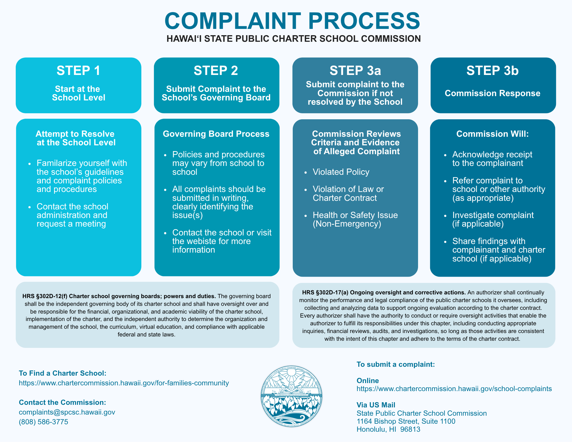 Complaint Process 2026